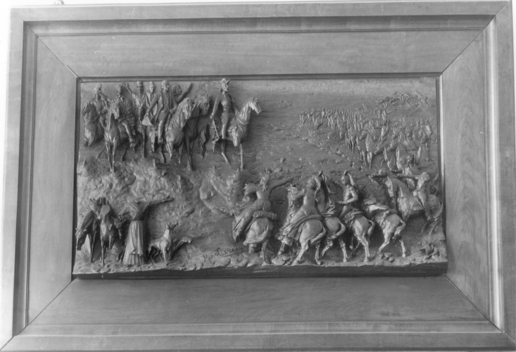 scena di guerra (rilievo) by Clavarino Mario (seconda met&agrave; sec. XIX)